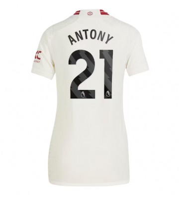 Manchester United Antony #21 Tredje trøje Dame 2023-24 Kort ærmer